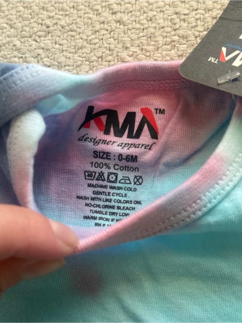 KMA Baby Tie-Dye Onesie (0–6 Months) - Picture 5 of 5